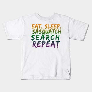 Eat Sleeep Sasquatch Search Repeat Kids T-Shirt